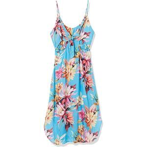 NWT LA BLANCA Cut Out‎ Tie Front V-Neck Adjustable Strap Cover Up Dress Size M